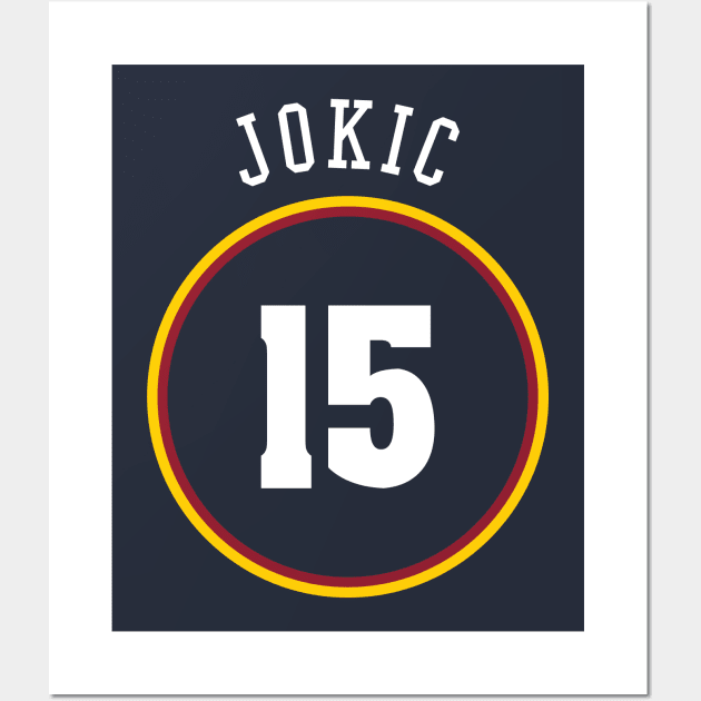 Nikola Jokic Name and Number Wall Art by Legendary